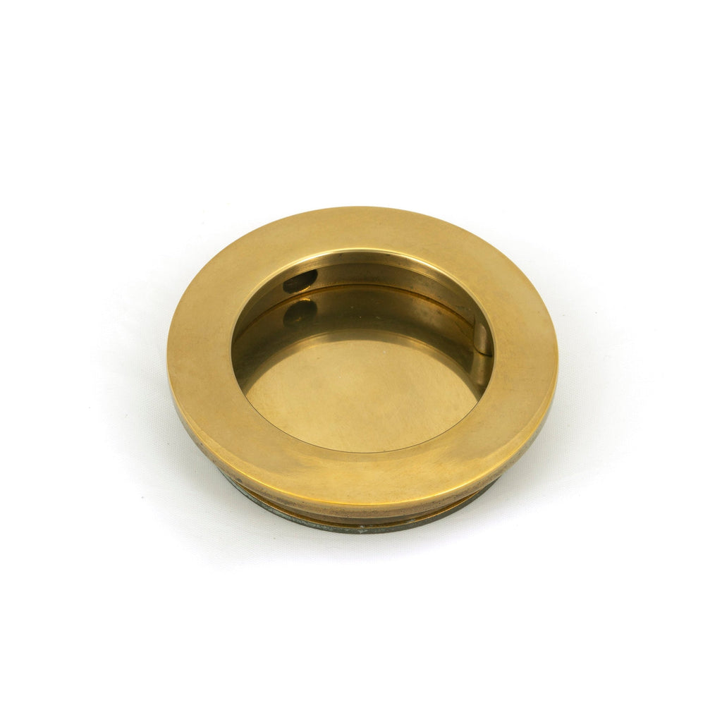 Aged Brass 60mm Plain Round Pull | From The Anvil-Cabinet Pulls-Yester Home