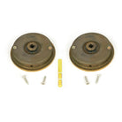 Aged Brass 60mm Plain Round Pull - Privacy Set | From The Anvil-Cabinet Pulls-Yester Home