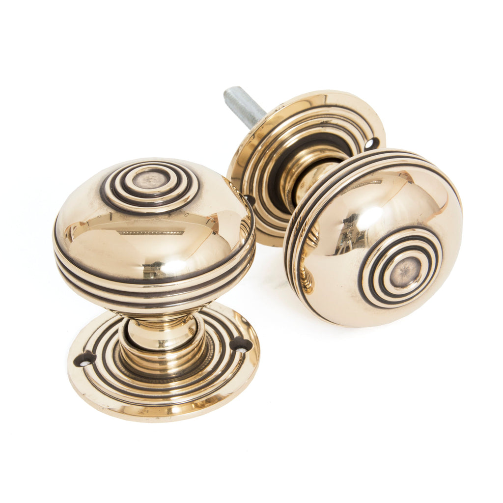 Aged Brass 63mm Prestbury Mortice/Rim Knob Set | From The Anvil-Mortice Knobs-Yester Home