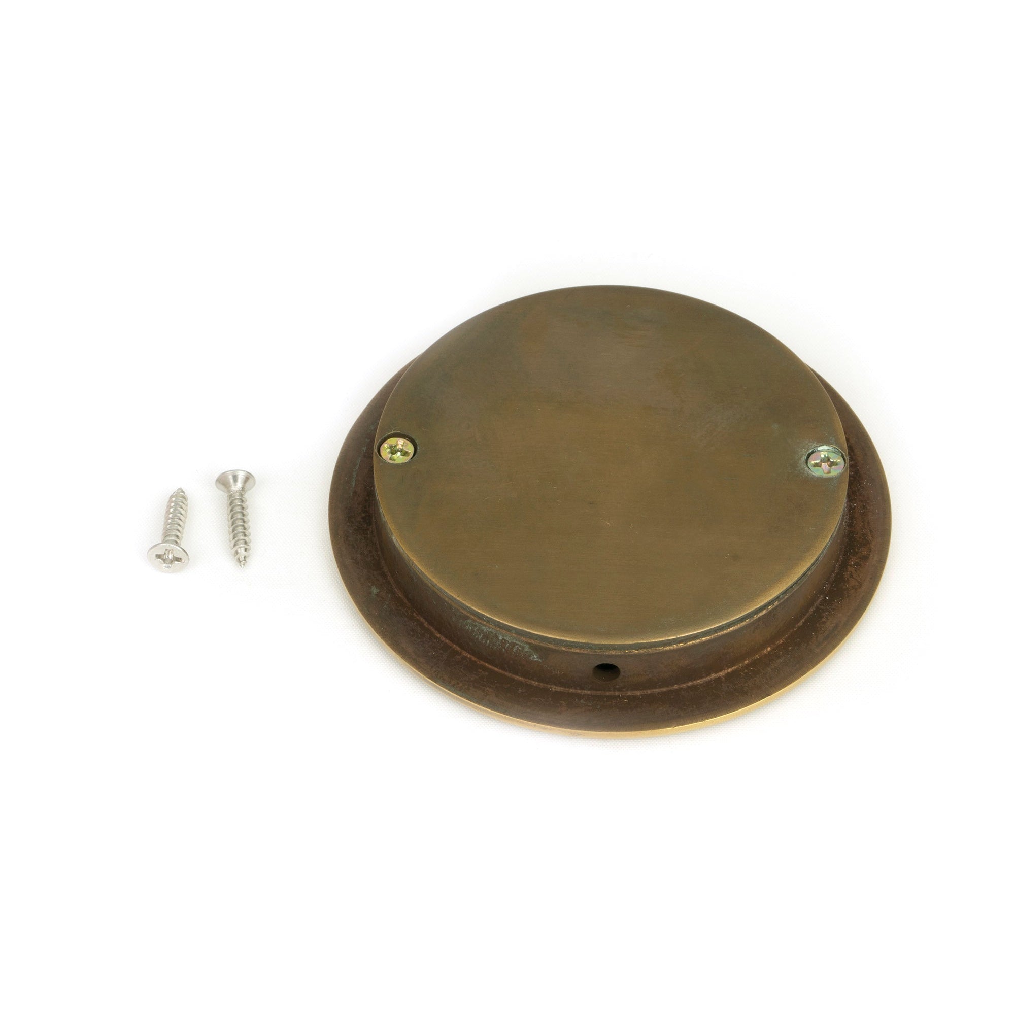 Aged Brass 75mm Art Deco Round Pull | From The Anvil-Cabinet Pulls-Yester Home