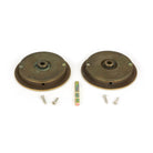 Aged Brass 75mm Art Deco Round Pull - Privacy Set | From The Anvil - Cabinet Pulls - From The Anvil - Yester Home
