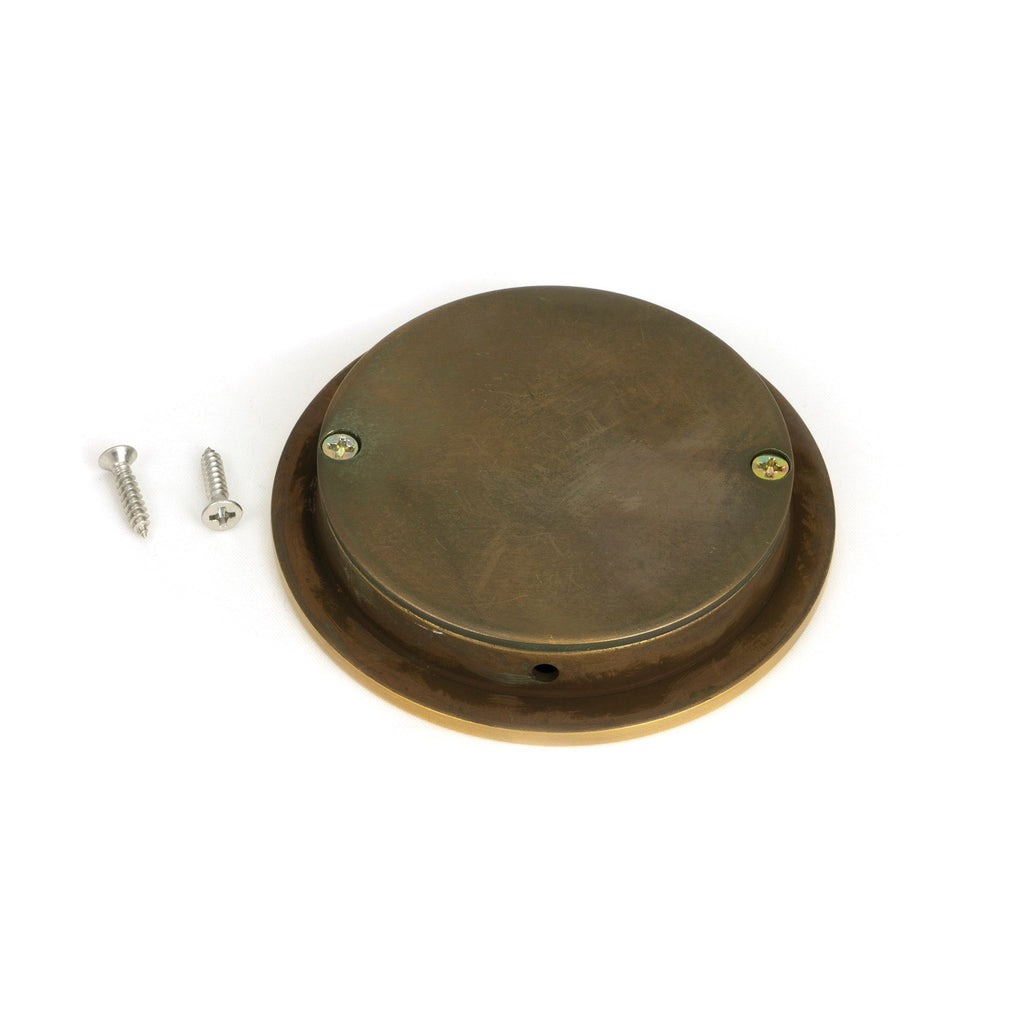 Aged Brass 75mm Plain Round Pull | From The Anvil-Cabinet Pulls-Yester Home