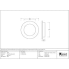 Aged Brass 75mm Plain Round Pull | From The Anvil - Cabinet Pulls - From The Anvil - Yester Home