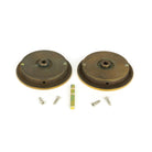 Aged Brass 75mm Plain Round Pull - Privacy Set | From The Anvil - Cabinet Pulls - From The Anvil - Yester Home