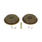 Aged Brass 75mm Plain Round Pull - Privacy Set | From The Anvil-Cabinet Pulls-Yester Home