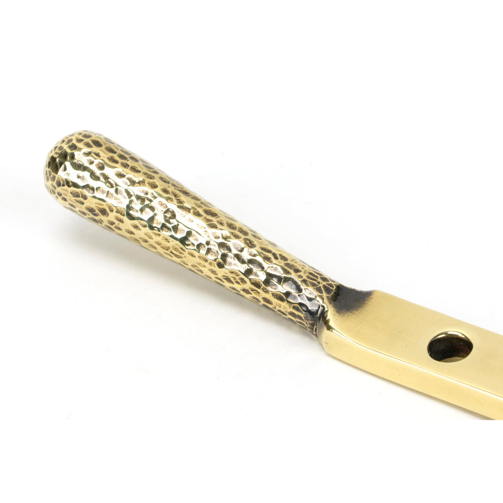 Aged Brass 8" Hammered Newbury Stay | From The Anvil-Stays-Yester Home