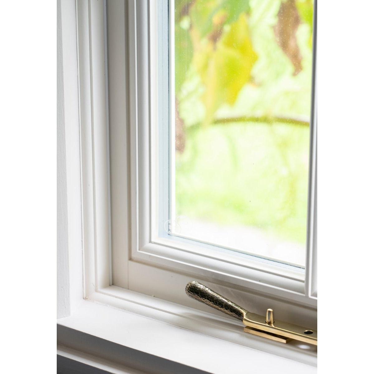 Aged Brass 8" Hammered Newbury Stay | From The Anvil-Stays-Yester Home