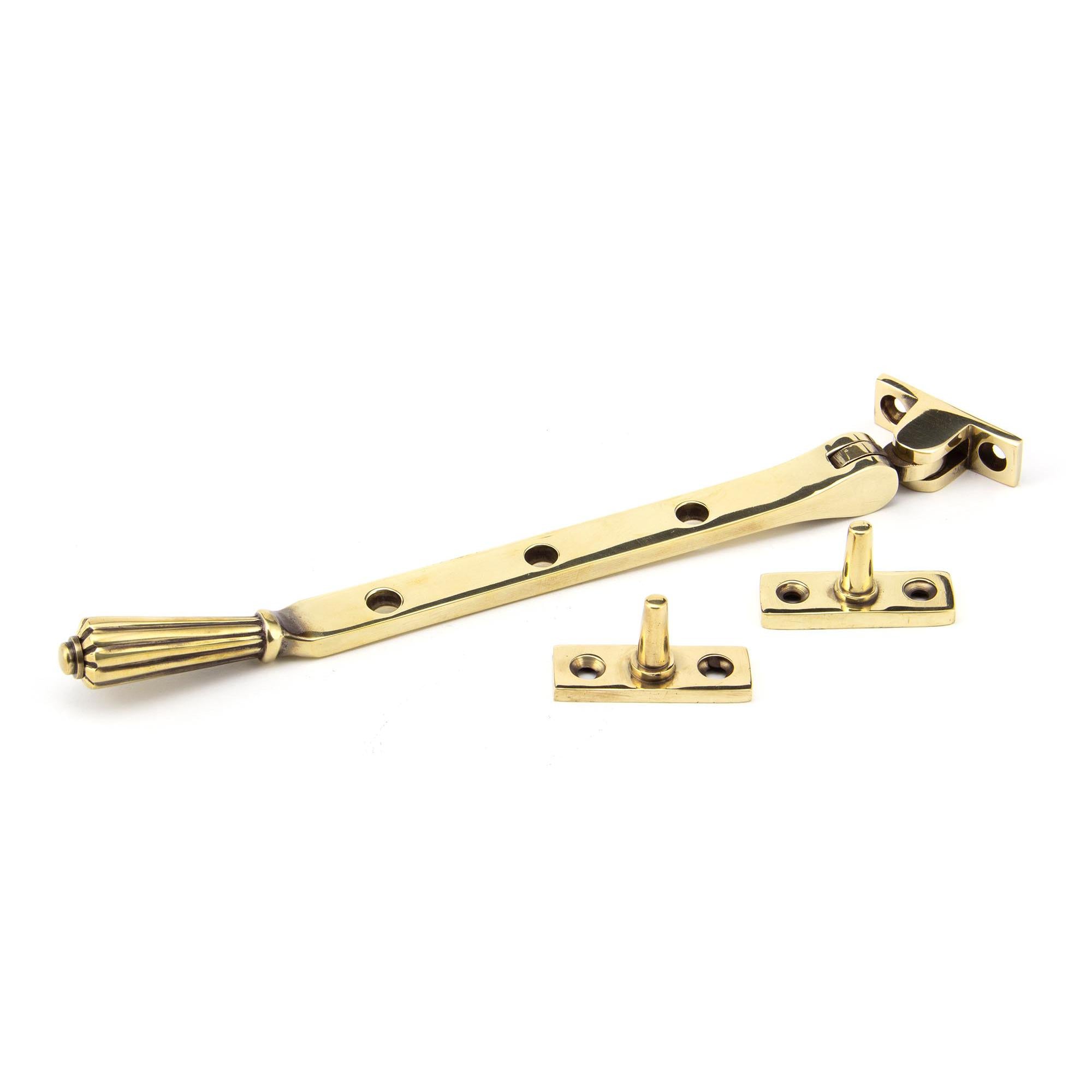 Aged Brass 8" Hinton Stay | From The Anvil - Stays - From The Anvil - Yester Home