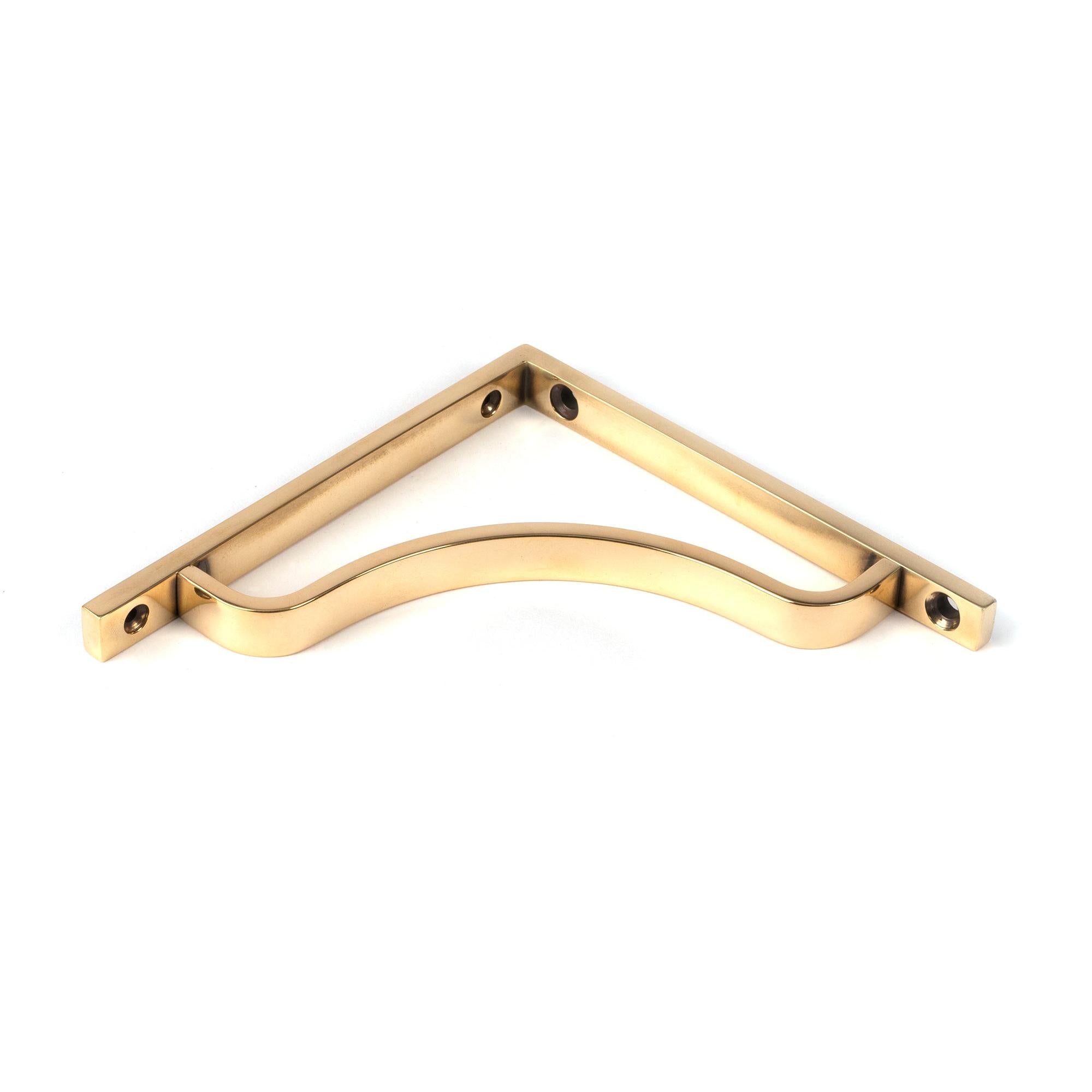 Aged Brass Abingdon Shelf Bracket (150mm x 150mm) | From The Anvil - Shelf Brackets - From The Anvil - Yester Home