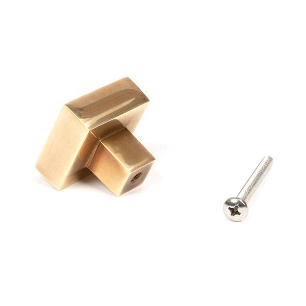 Aged Brass Albers Cabinet Knob - 30mm | From The Anvil