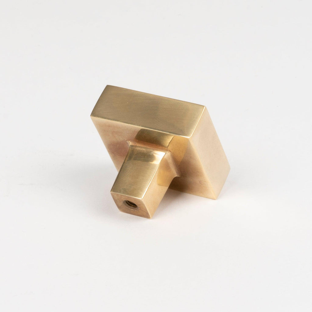 Aged Brass Albers Cabinet Knob - 35mm | From The Anvil-Cabinet Knobs-Yester Home