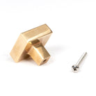 Aged Brass Albers Cabinet Knob - 35mm | From The Anvil-Cabinet Knobs-Yester Home