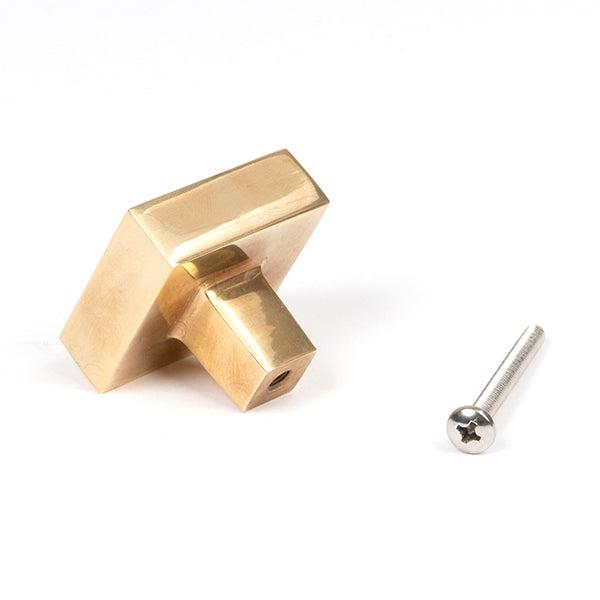 Aged Brass Albers Cabinet Knob - 35mm | From The Anvil