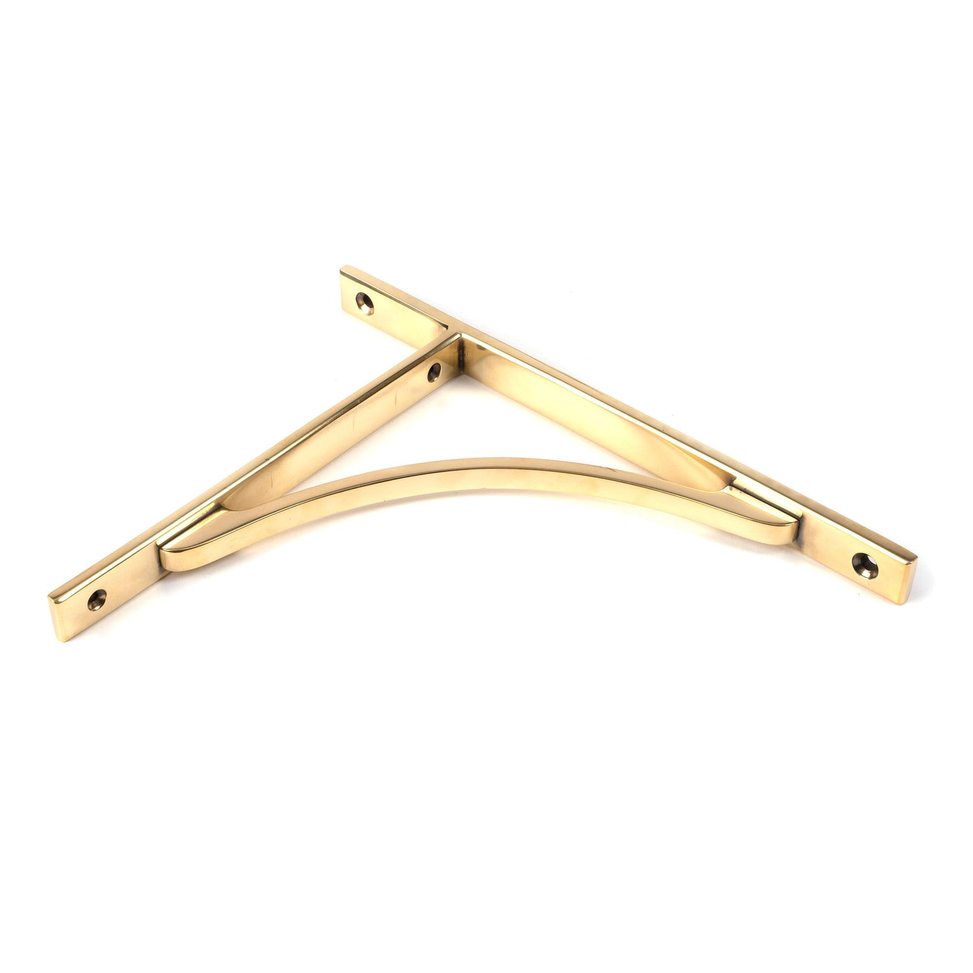 Aged Brass Apperley Shelf Bracket (260mm x 200mm) | From The Anvil - Shelf Brackets - From The Anvil - Yester Home