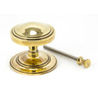 Aged Brass Art Deco Centre Door Knob | From The Anvil-Centre Door Knobs-Yester Home