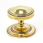 Aged Brass Art Deco Centre Door Knob | From The Anvil-Centre Door Knobs-Yester Home