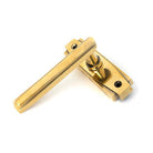 Aged Brass Art Deco Lever on Rose Set | From The Anvil-Lever on Rose-Yester Home