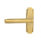 Aged Brass Art Deco Lever on Rose Set | From The Anvil-Lever on Rose-Yester Home