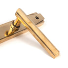 Aged Brass Art Deco Slimline Lever Espag. Lock Set | From The Anvil - Espagnolette - From The Anvil - Yester Home