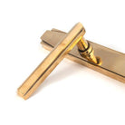 Aged Brass Art Deco Slimline Lever Espag. Lock Set | From The Anvil-Espagnolette-Yester Home