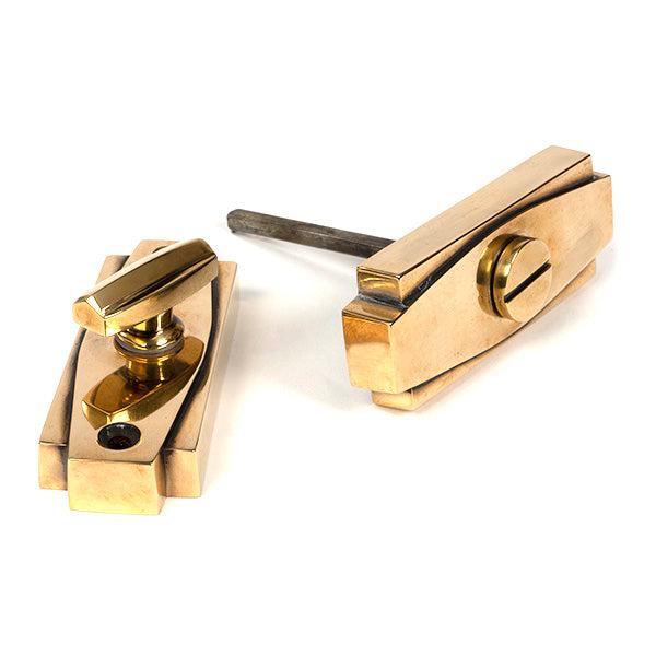 Aged Brass Art Deco Thumbturn | From The Anvil-Thumbturns-Yester Home
