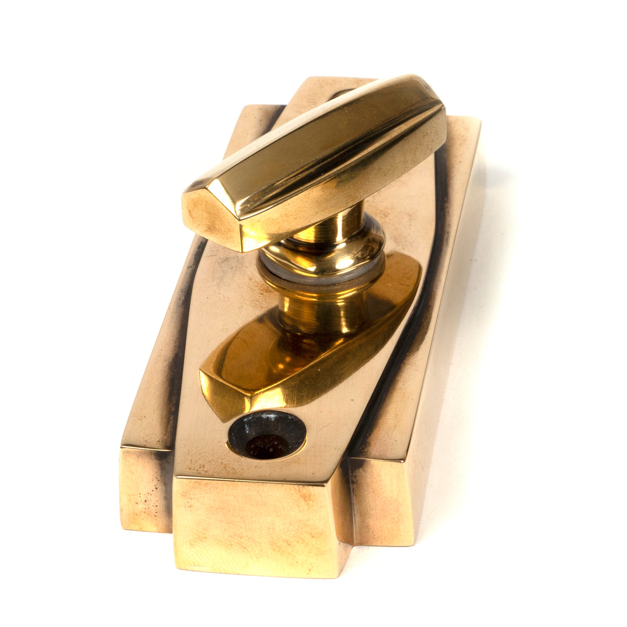 Aged Brass Art Deco Thumbturn | From The Anvil - Thumbturns - From The Anvil - Yester Home