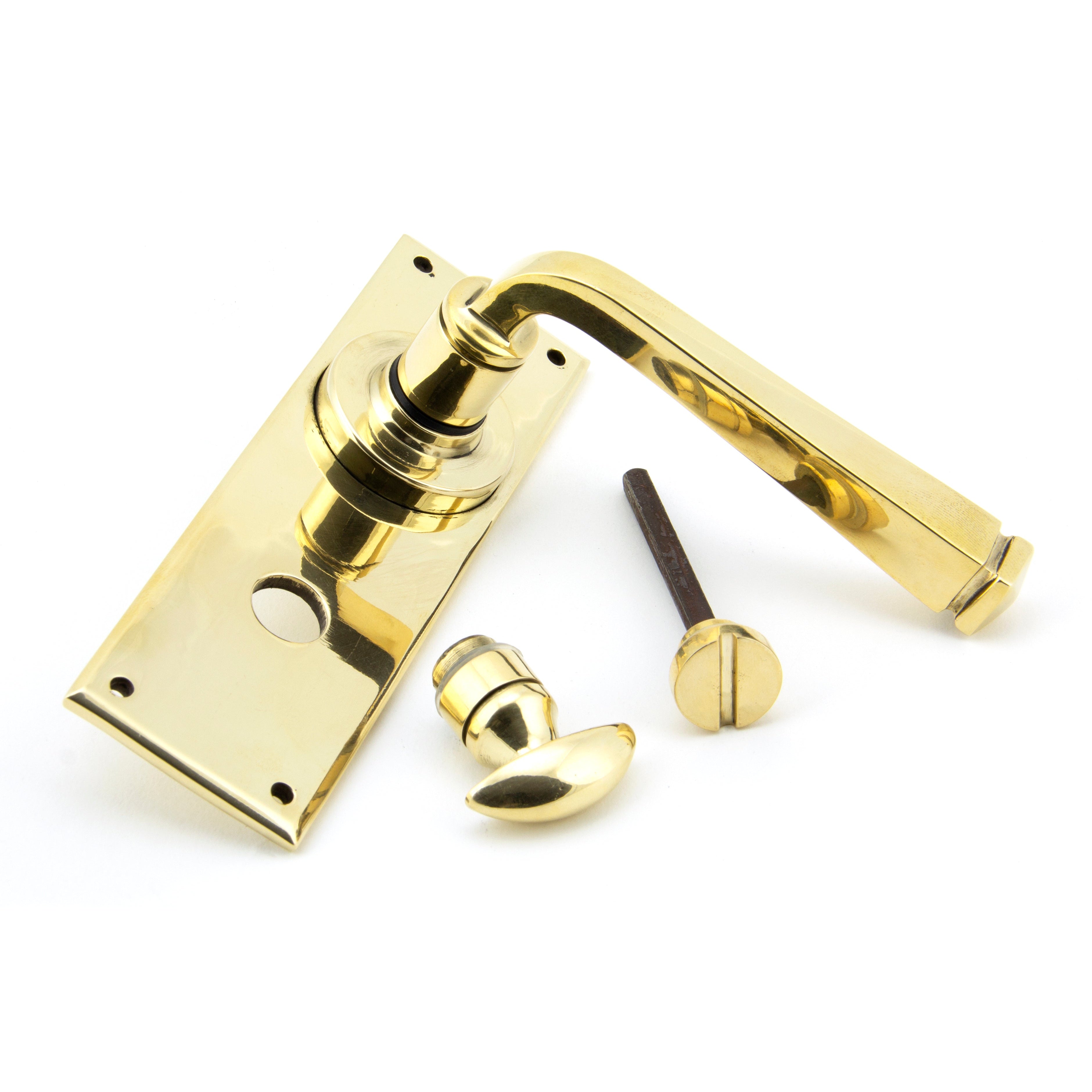 Aged Brass Avon Lever Bathroom Set | From The Anvil-Lever Bathroom-Yester Home