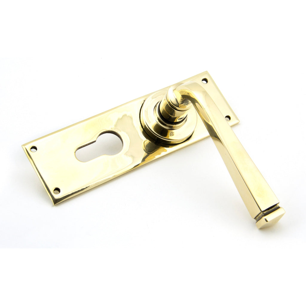 Aged Brass Avon Lever Euro Lock Set | From The Anvil-Lever Euro-Yester Home