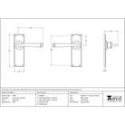 Aged Brass Avon Lever Latch Set | From The Anvil - Lever Latch - From The Anvil - Yester Home