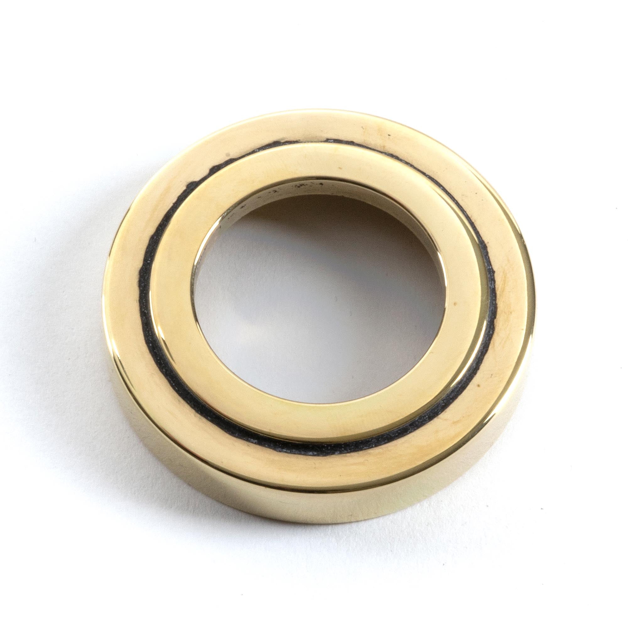 Aged Brass Avon Round Lever on Rose Set (Art Deco) | From The Anvil - Concealed - From The Anvil - Yester Home
