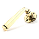 Aged Brass Avon Round Lever on Rose Set (Art Deco) - Unsprung | From The Anvil-Concealed-Yester Home