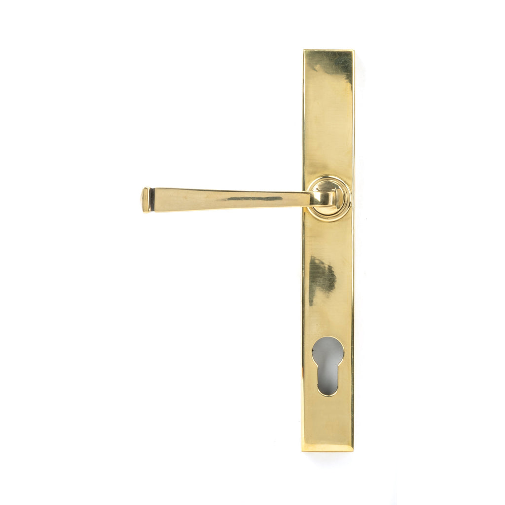 Aged Brass Avon Slimline Lever Espag. Lock Set | From The Anvil