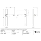 Aged Brass Avon Slimline Lever Latch Set | From The Anvil - Espagnolette - From The Anvil - Yester Home