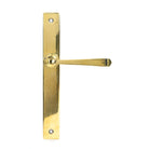 Aged Brass Avon Slimline Lever Latch Set | From The Anvil-Espagnolette-Yester Home