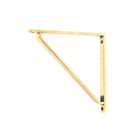 Aged Brass Barton Shelf Bracket (200mm x 200mm) | From The Anvil-Shelf Brackets-Yester Home