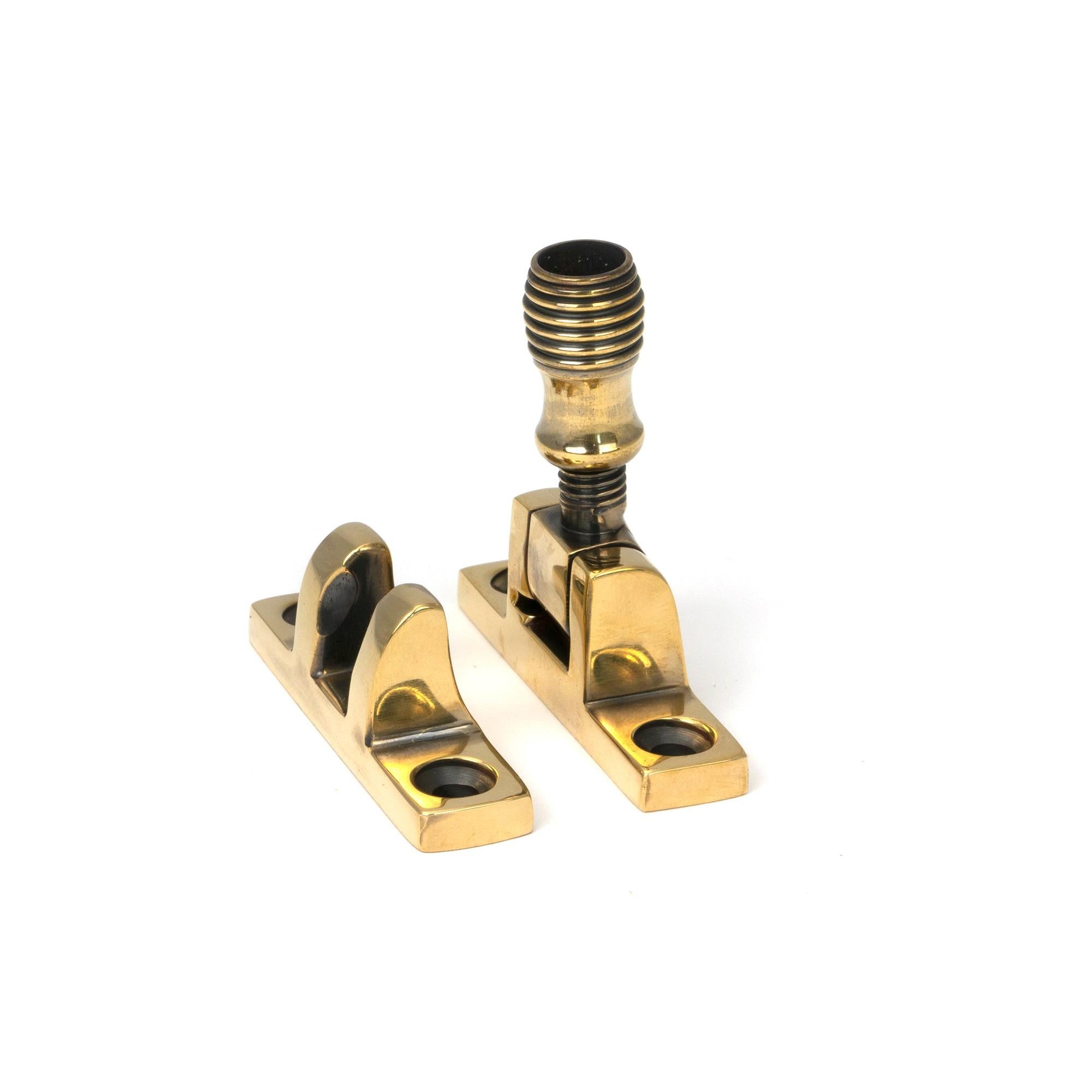 Aged Brass Beehive Brighton Fastener - Narrow (Square) | From The Anvil - Brighton Fasteners - From The Anvil - Yester Home