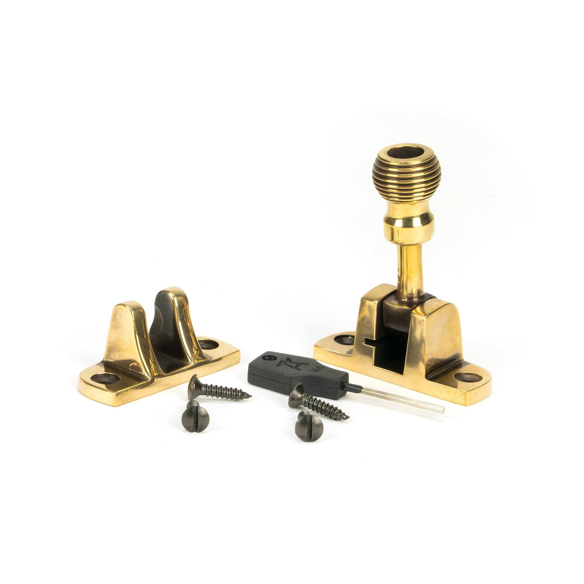Aged Brass Beehive Brighton Fastener (Radiused) | From The Anvil - Fasteners - From The Anvil - Yester Home