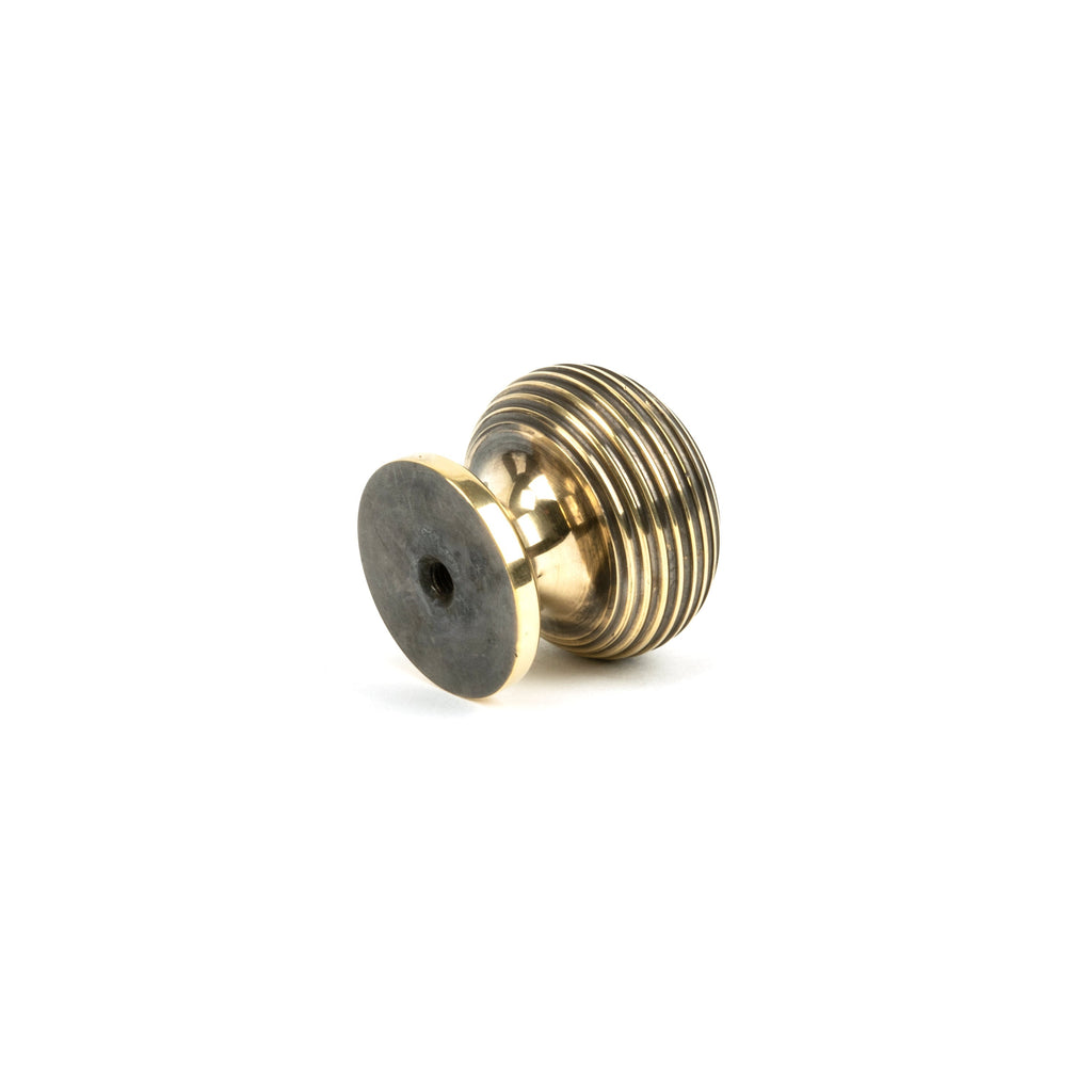 Aged Brass Beehive Cabinet Knob 30mm | From The Anvil-Cabinet Knobs-Yester Home