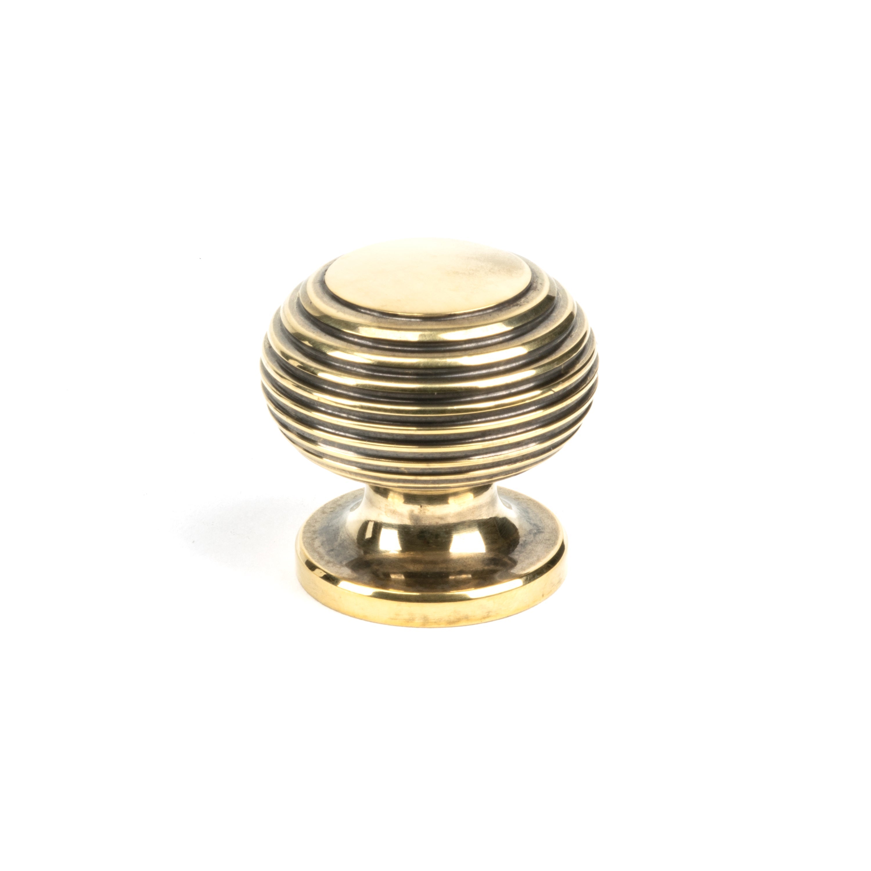 Aged Brass Beehive Cabinet Knob 30mm | From The Anvil-Cabinet Knobs-Yester Home