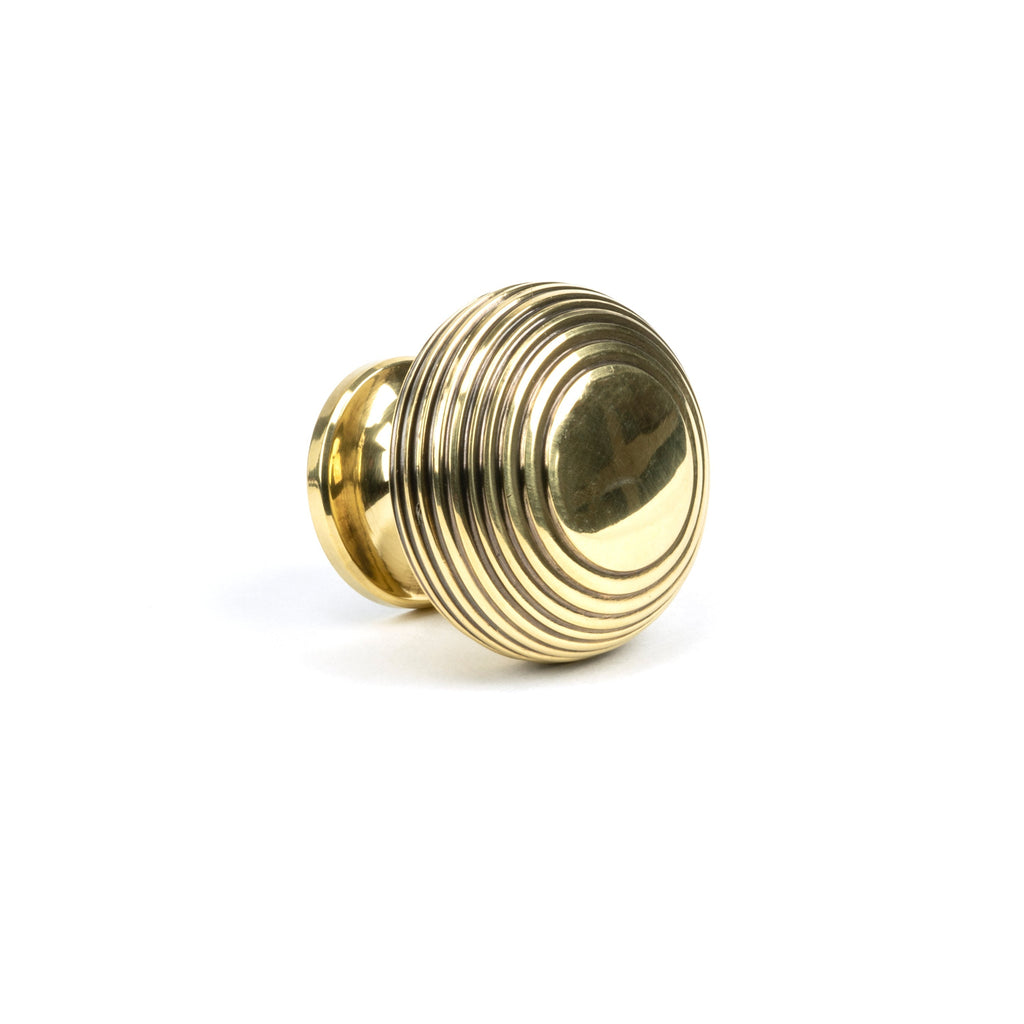 Aged Brass Beehive Cabinet Knob 40mm | From The Anvil-Cabinet Knobs-Yester Home