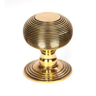 Aged Brass Beehive Centre Door Knob | From The Anvil-Centre Door Knobs-Yester Home
