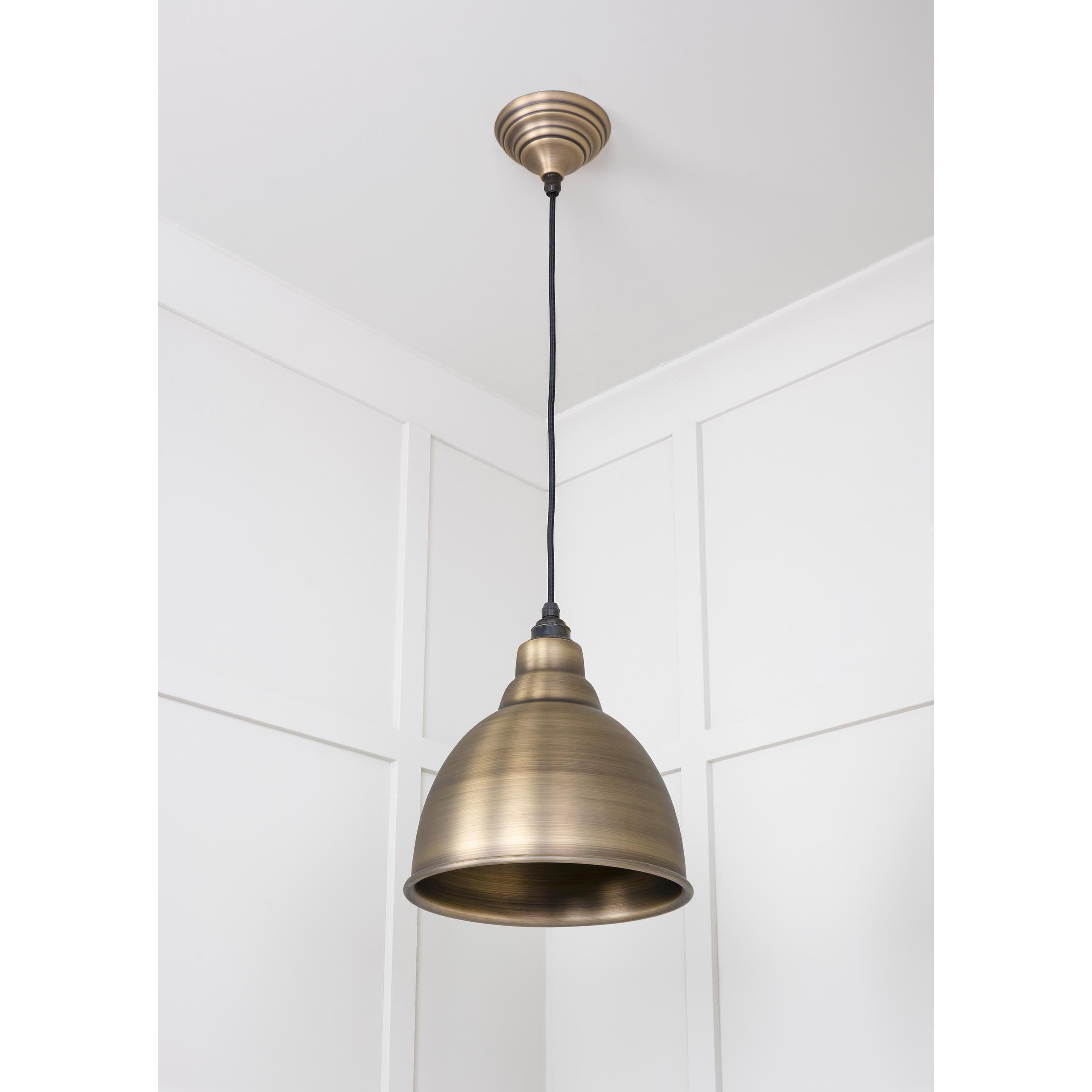 Aged Brass Brindley Pendant | From The Anvil - Brindley - From The Anvil - Yester Home