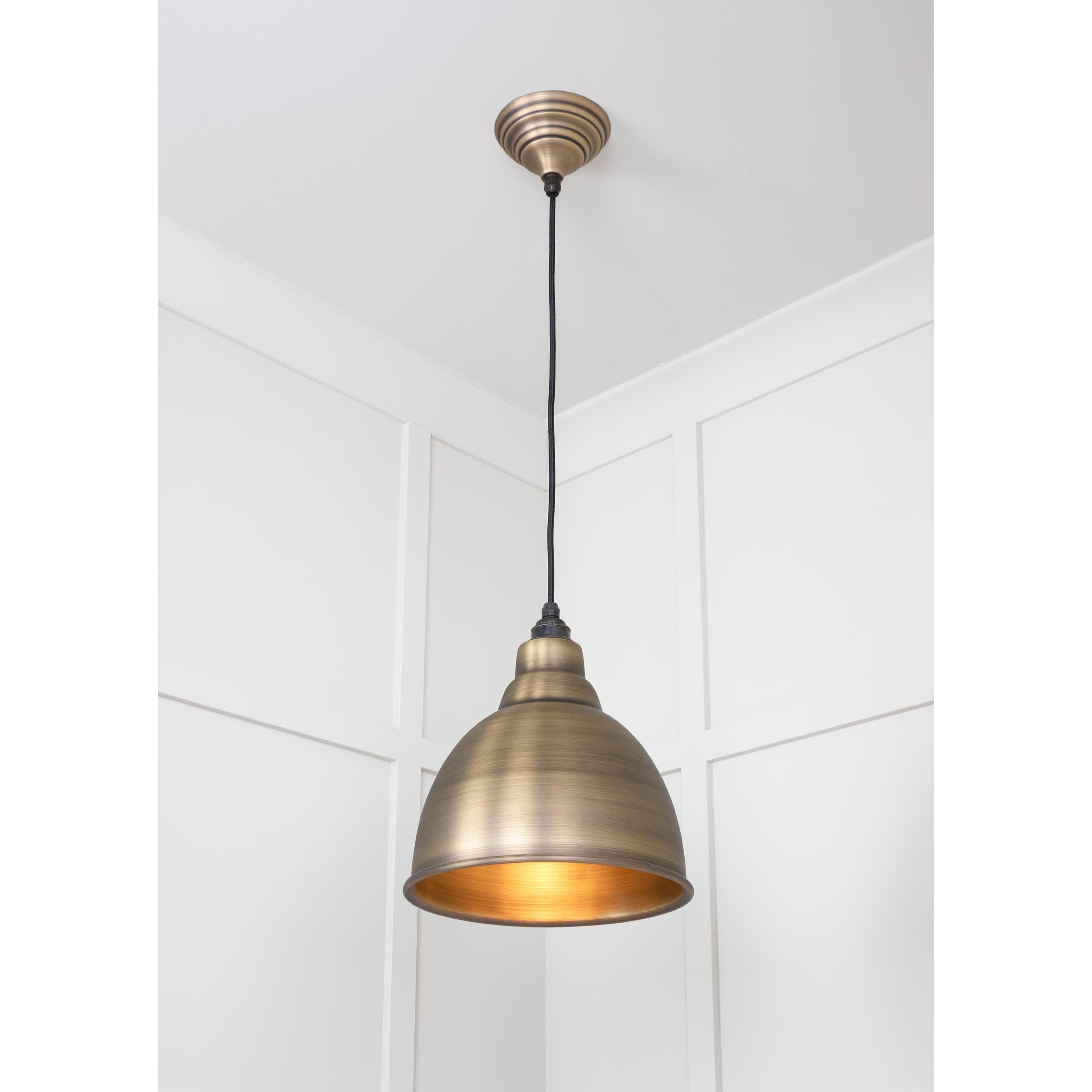 Aged Brass Brindley Pendant | From The Anvil - Brindley - From The Anvil - Yester Home