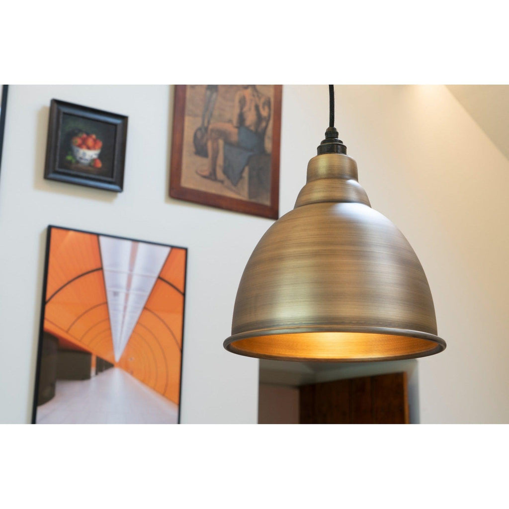 Aged Brass Brindley Pendant | From The Anvil-Brindley-Yester Home