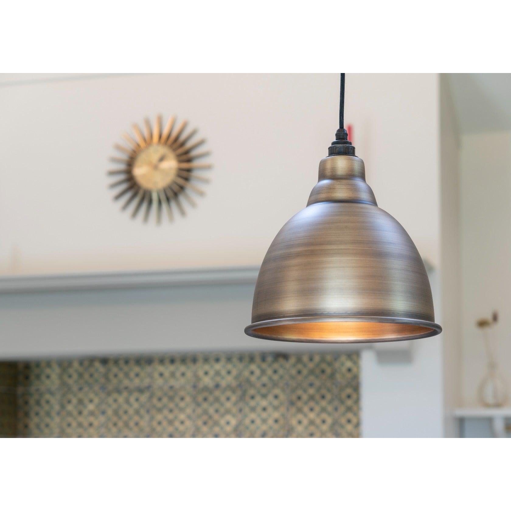 Aged Brass Brindley Pendant | From The Anvil-Brindley-Yester Home