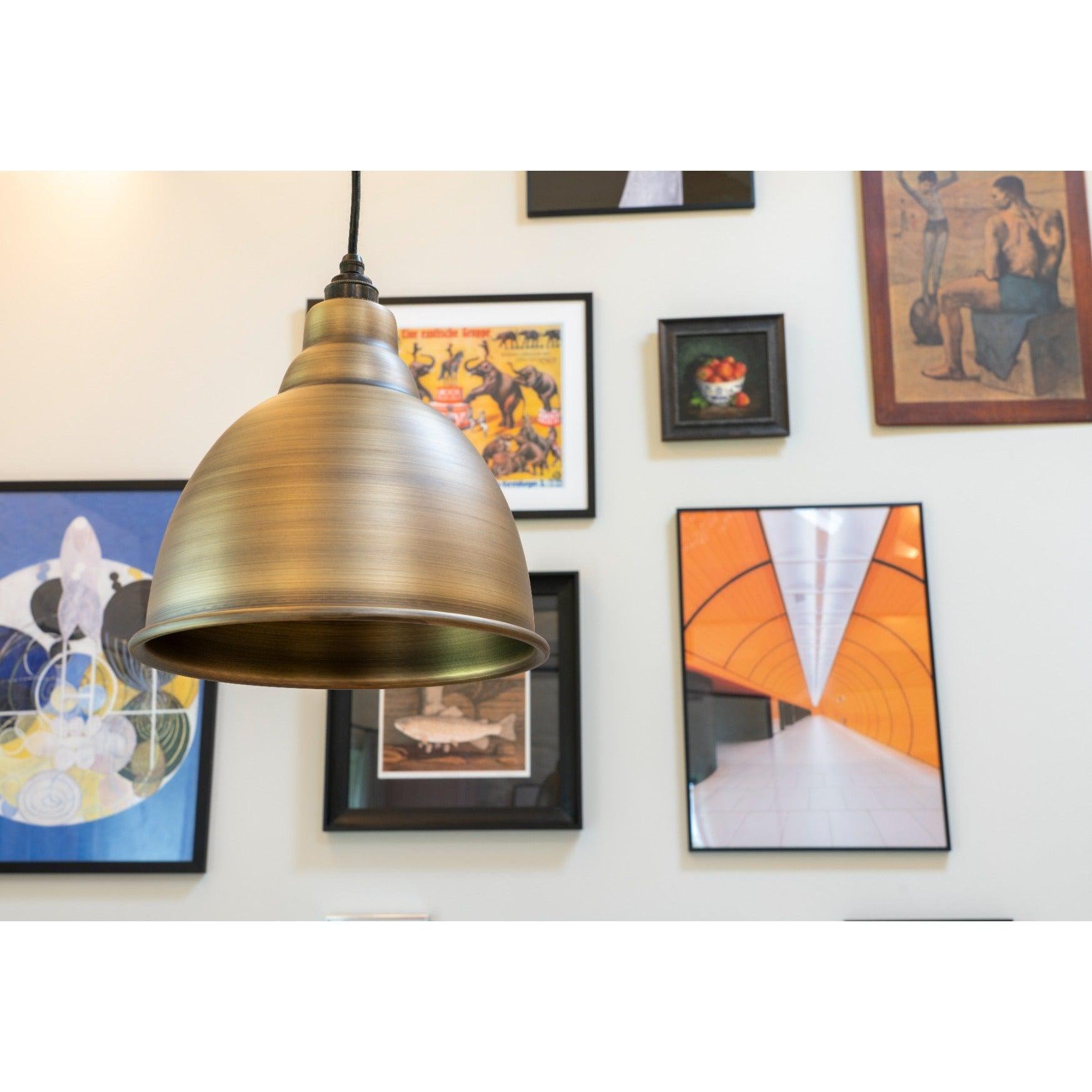 Aged Brass Brindley Pendant | From The Anvil-Brindley-Yester Home
