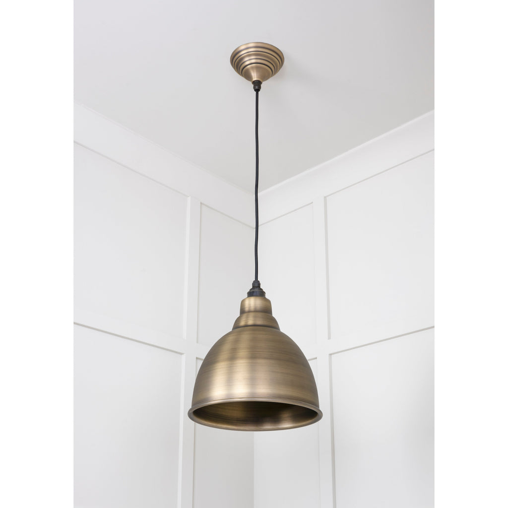 Aged Brass Brindley Pendant | From The Anvil