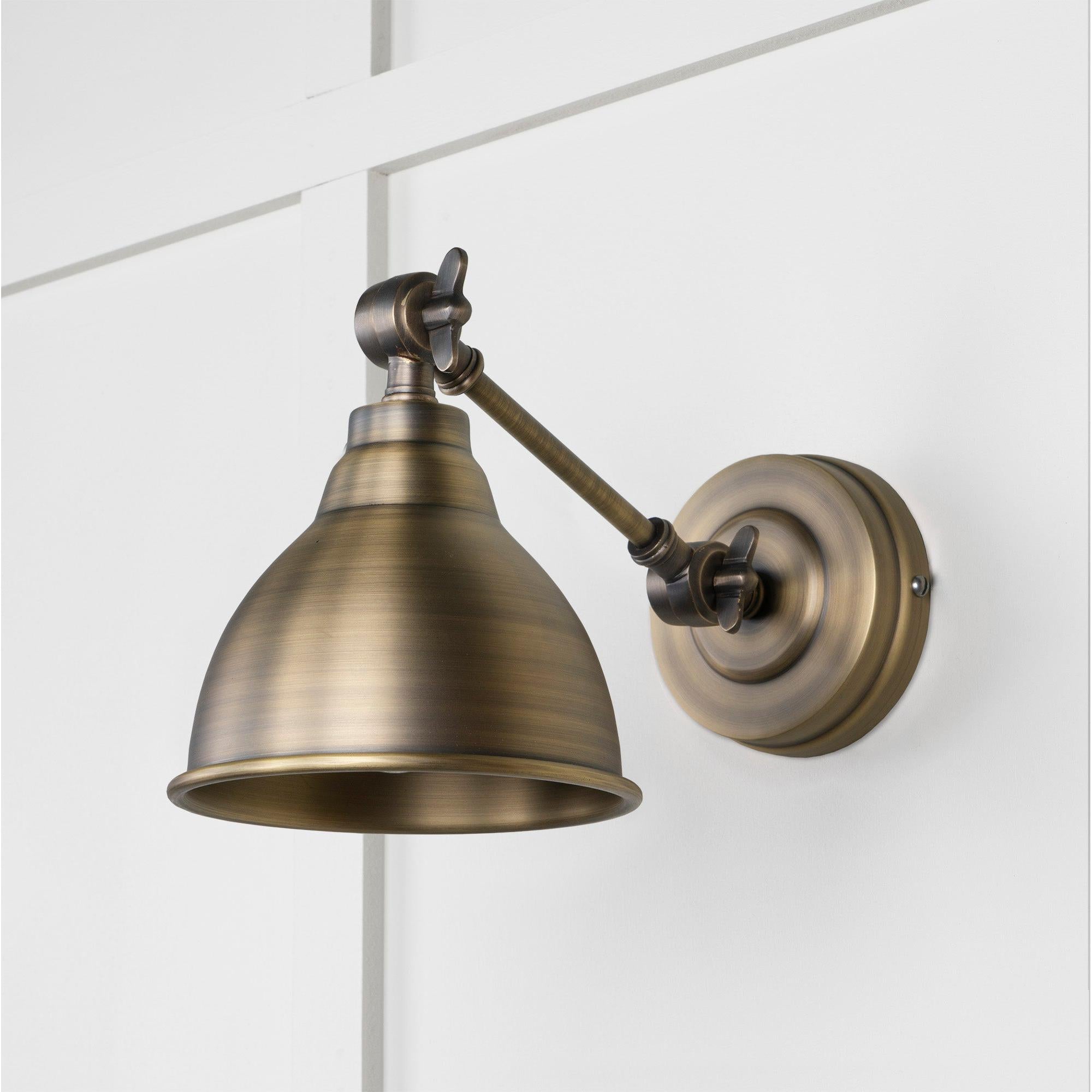 Aged Brass Brindley Wall Light | From The Anvil - Wall Lights - From The Anvil - Yester Home