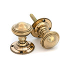 Aged Brass Brockworth Mortice Knob Set | From The Anvil - Mortice Knobs - From The Anvil - Yester Home