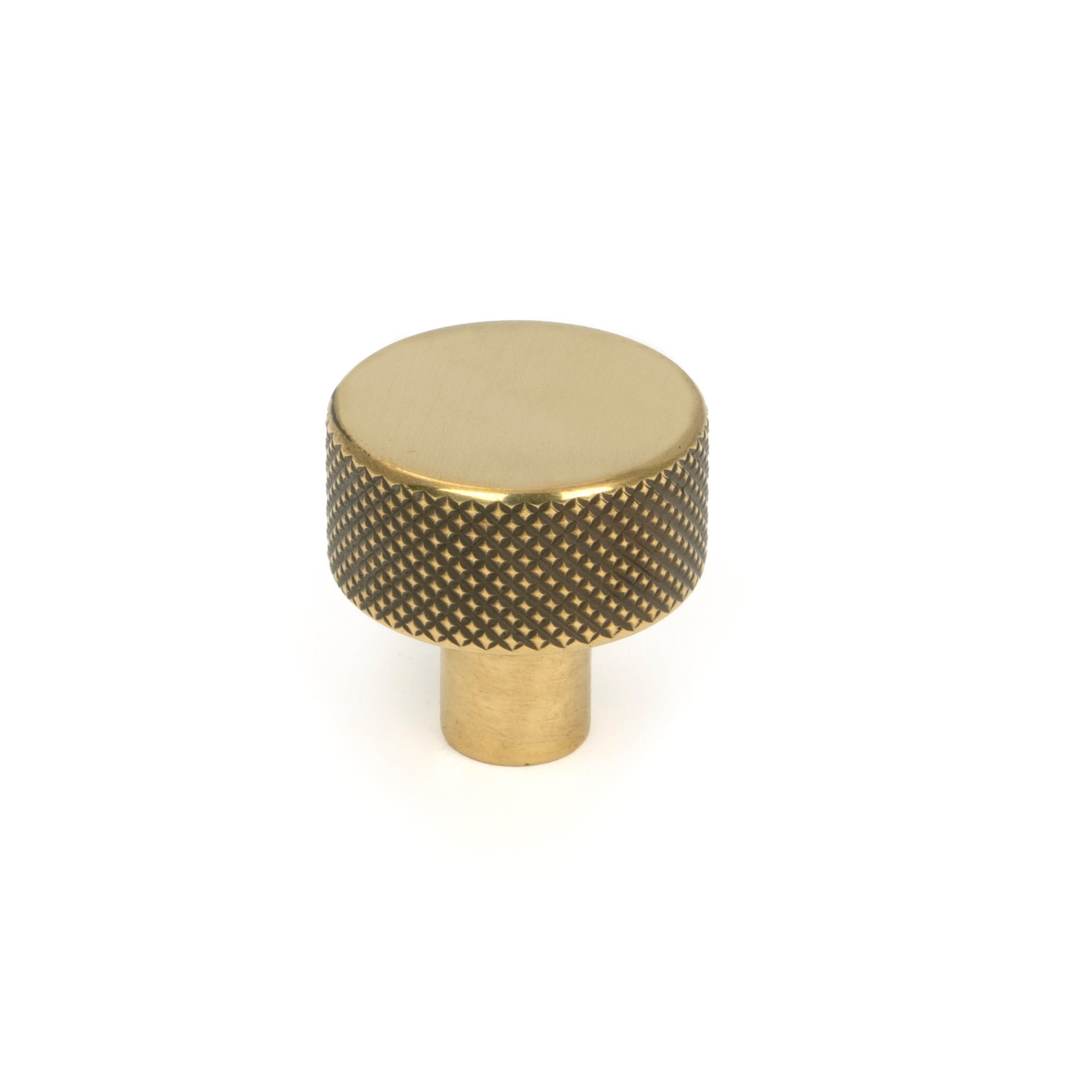 Aged Brass Brompton Cabinet Knob - 25mm (No rose) | From The Anvil - Cabinet Knobs - From The Anvil - Yester Home